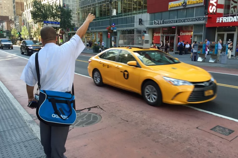 Hailing a cab